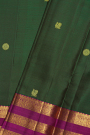 Kancheepuram Silk Bottle Green Saree