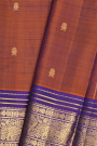 Kancheepuram Silk Rust Saree
