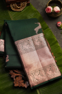 Kancheepuram Silk Bottle Green Saree