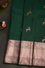 Kancheepuram Silk Bottle Green Saree