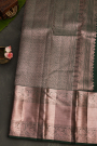 Kancheepuram Silk Bottle Green Saree