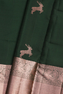 Kancheepuram Silk Bottle Green Saree