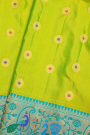Gadwal Silk Parrot Green Saree