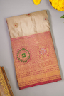 Gadwal Silk Cream Saree