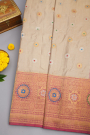 Gadwal Silk Cream Saree