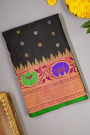 Gadwal Silk Black Saree