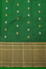 Gadwal Silk Bottle Green Saree