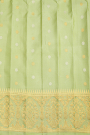 Gadwal Silk Pista Green Saree