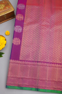 Gadwal Silk Purple Saree