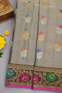 Gadwal Silk Grey Saree