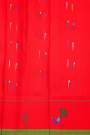 Gadwal Silk Red Saree