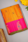 Gadwal Silk Orange Saree