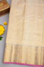 Gadwal Silk Cream Saree