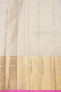 Gadwal Silk Cream Saree