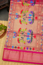 Paithani Weaving Silk Green Saree
