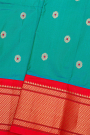 Paithani Silk Turquoise Green Saree