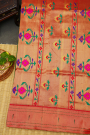 Paithani Silk Bottle Green Saree