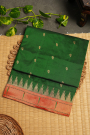 Paithani Silk Bottle Green Saree