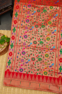 Paithani Silk Bottle Green Saree
