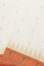 Paithani Silk Off White Saree