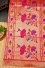 Paithani Silk Bottle Green Saree