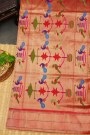 Paithani Silk Violet Saree