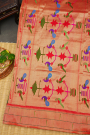 Paithani Silk Bottle Green Saree