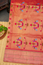 Paithani Silk Rani Pink Saree