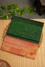 Paithani Silk Bottle Green Saree