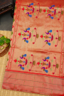 Paithani Silk Royal Blue Saree