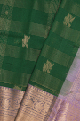 Kuppadam Sico Bottle Green Saree