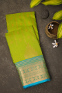 Kuppadam Sico Parrot Green Saree