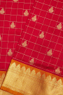 Venkatagiri Silk Red Saree