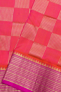 Venkatagiri Silk Peach Saree