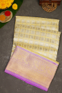 Venkatagiri Silk Off White Saree