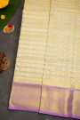 Venkatagiri Silk Off White Saree