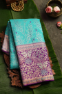 Kancheepuram Silk Sky Blue Saree