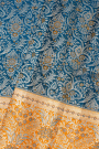 Kancheepuram Silk Peacock Blue Saree