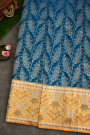 Kancheepuram Silk Peacock Blue Saree