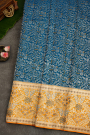 Kancheepuram Silk Peacock Blue Saree