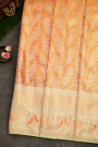Kancheepuram Silk Peach Saree