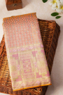 Kancheepuram Silk Peach Saree