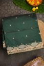Banarasi Silk Bottle Green Saree
