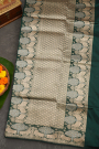 Banarasi Silk Bottle Green Saree