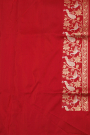 Banarasi Silk Red Saree