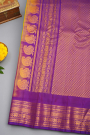 Gadwal Silk Lime Yellow Saree
