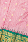 Gadwal Silk Baby Pink Saree