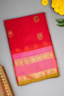 Gadwal Silk Red Saree