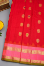 Gadwal Silk Red Saree