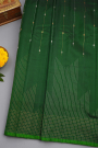 Gadwal Silk Bottle Green Saree